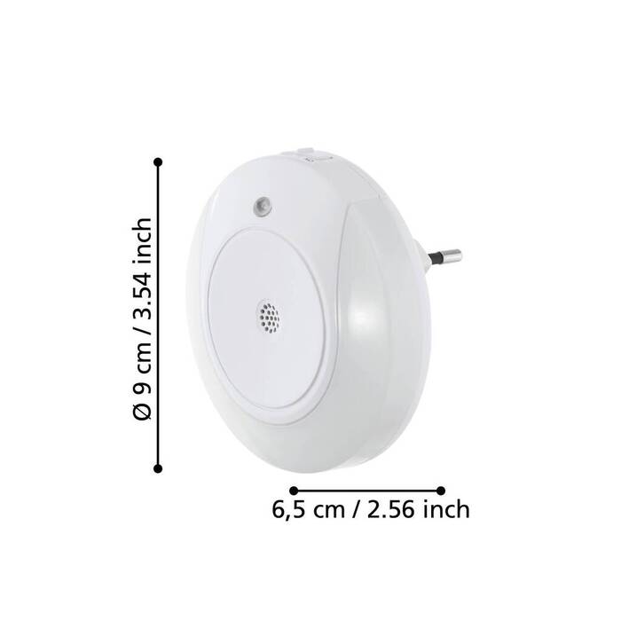 Eglo Tineo vågelys lyd sensor hvid 16 LM